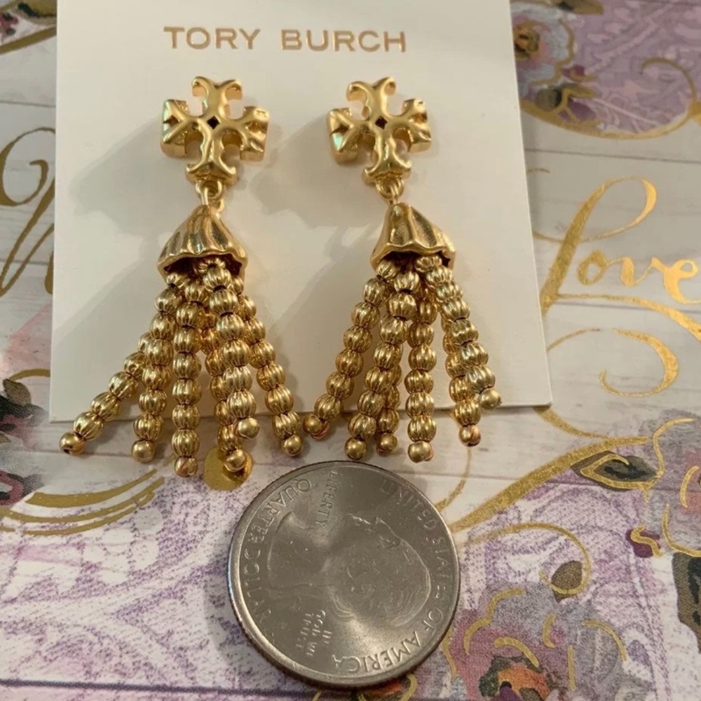 Tory burch smaller tassel earrings - Picture 3 of 7